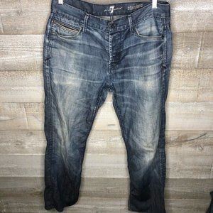 7 For All Mankind Men's Blue Jeans